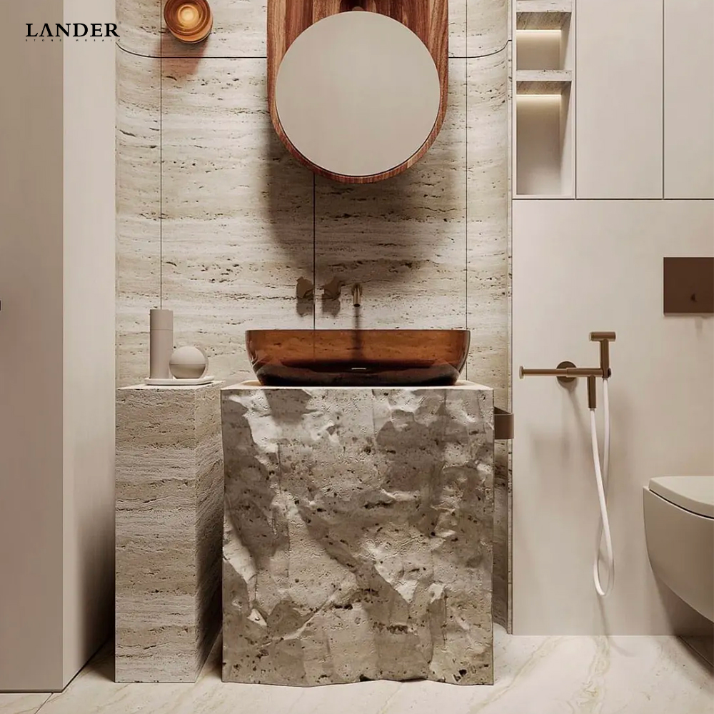 Silver Travertine- Italy Marble Slab - LanderStone