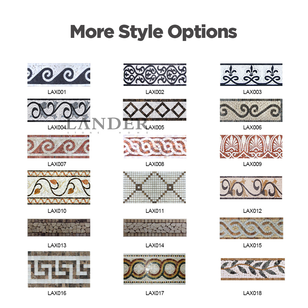 Stone Edge Pattern Customized Stone Pattern Edge Tile - LanderStone